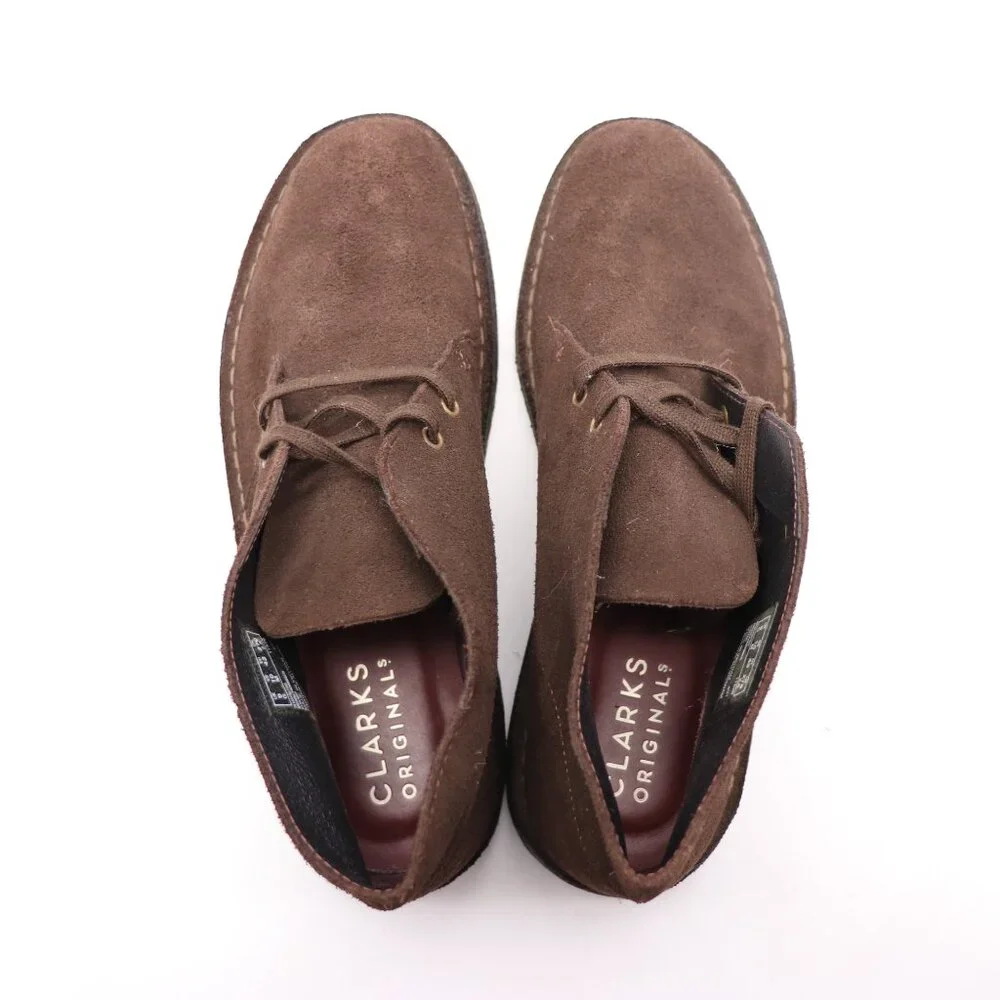 Clarks Original Chukka Men's Size 10 Brown Suede Casual Crepe Sole Boot Lace Up